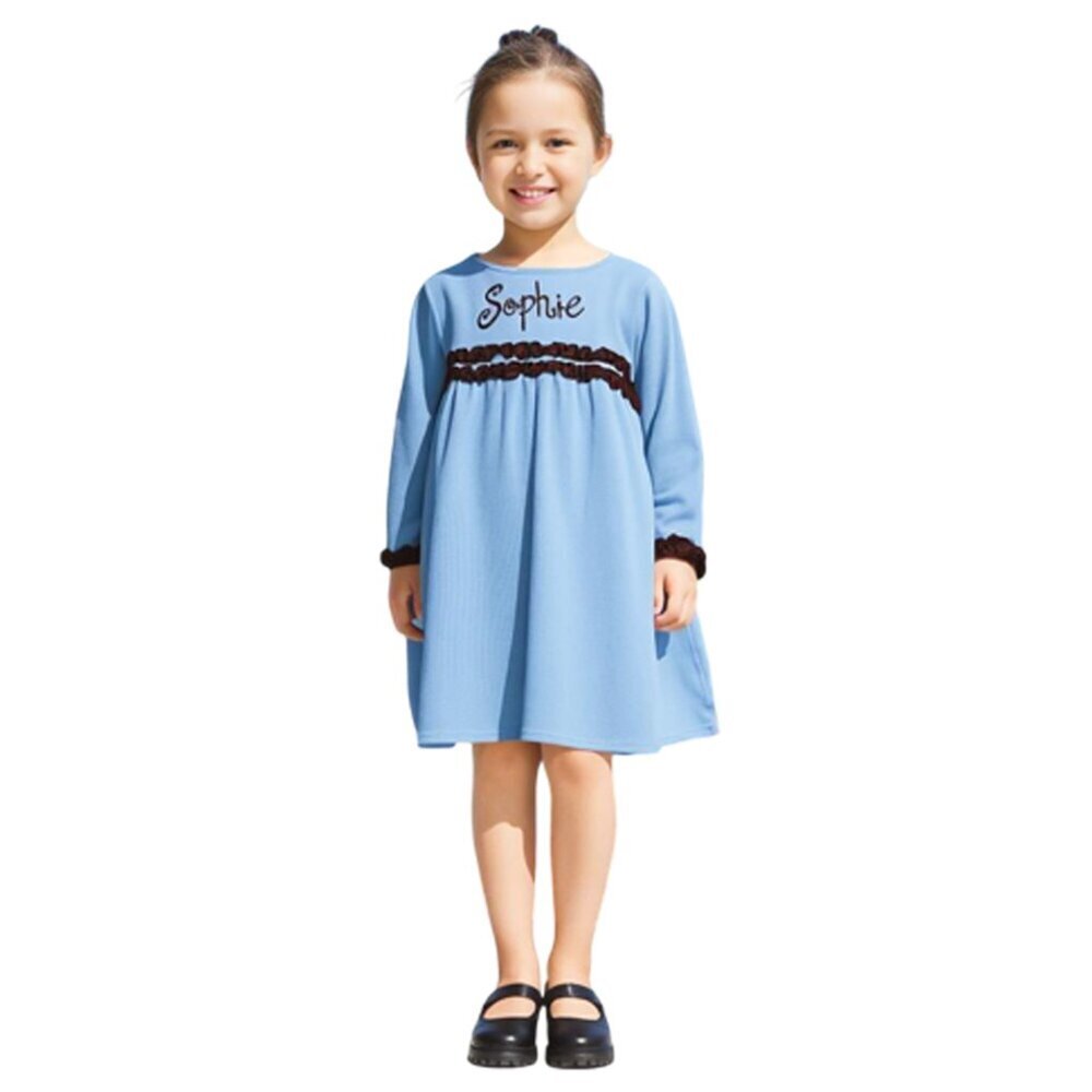 Smockadot Blue Sophie Monogram dress Size 4T
